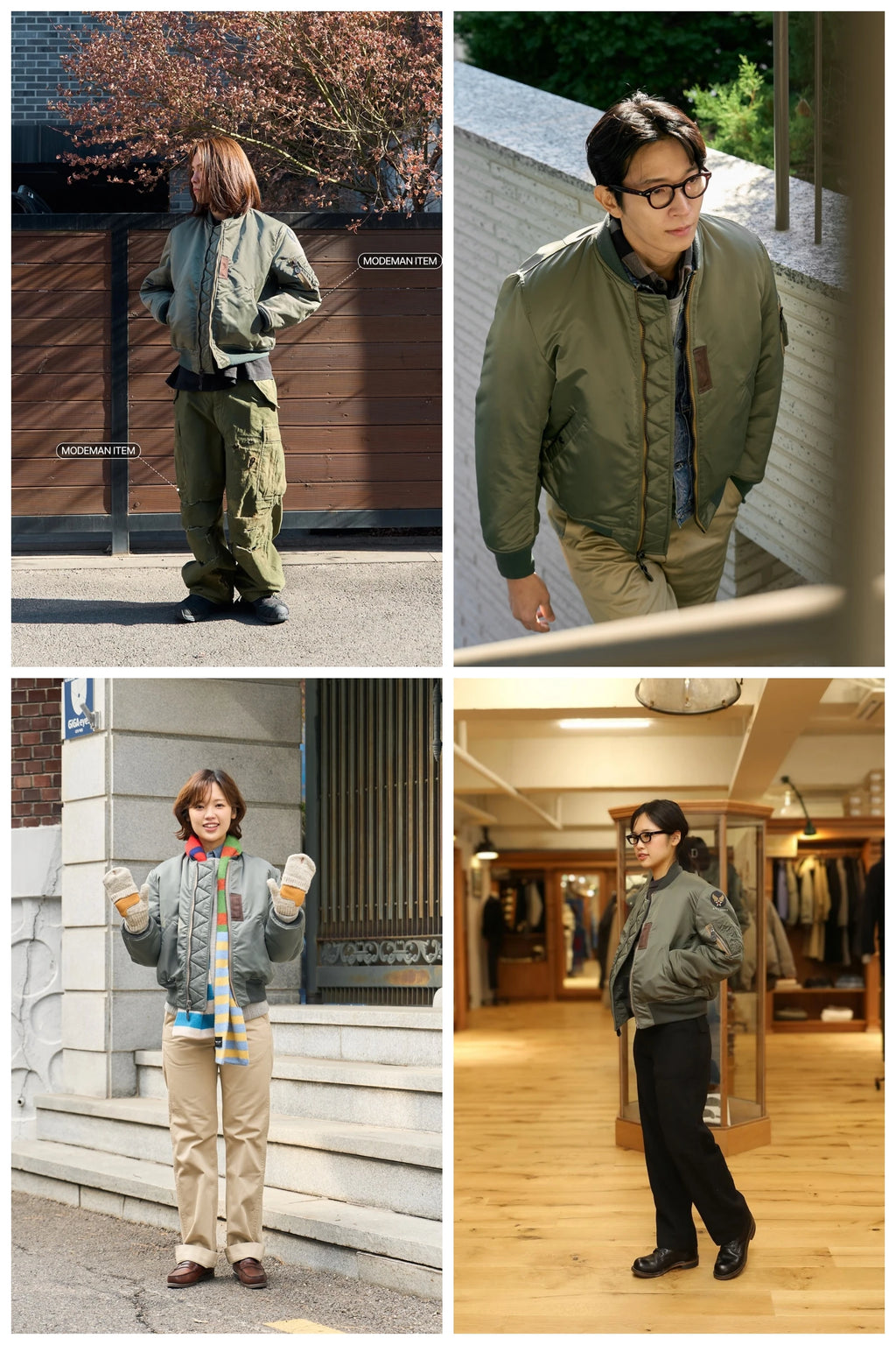 WII USAF William Gibson 2025 MA-1 Sage Green Winter Coat Pilot Nylon VTG Padded L2B Vintage JAPAN Bomber Flight Jacket For Men
